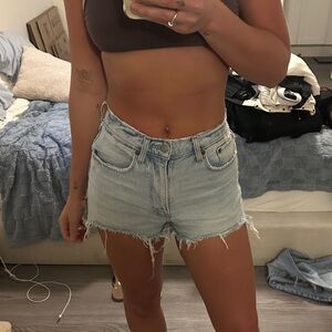 Abercrombie & Fitch Light Blue Jean Shorts